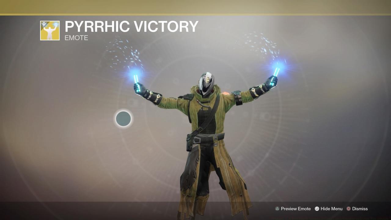 Pyrrhic Victory Emote